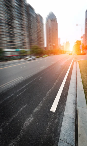 Le strade e l'auto della città — Foto Stock