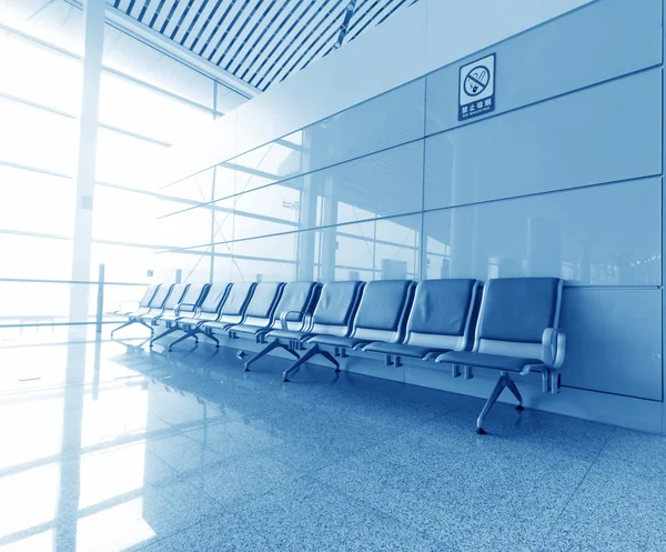 Bench in the shanghai pudong airport — Stock Photo, Image