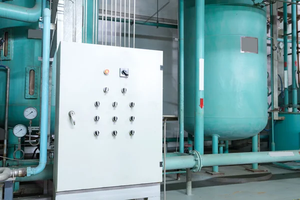 Large industrial boiler room — Stock Photo, Image