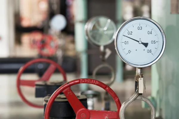 Industriële thermometer in Ketelruim — Stockfoto