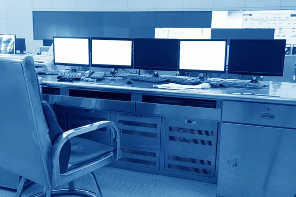 Developed technology inside the railway control room — Stock Photo, Image