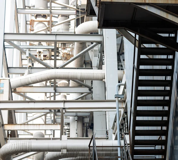 Equipment, cables and piping as found inside of industrial power plant — Stock Photo, Image