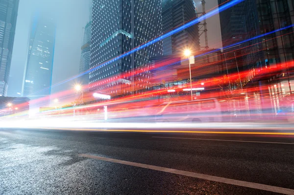 The light trails — Stock Photo, Image