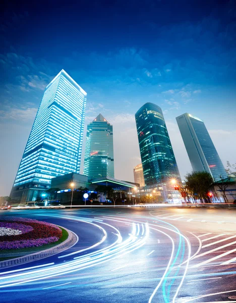 The night view of the lujiazui financial centre — Stock Photo, Image