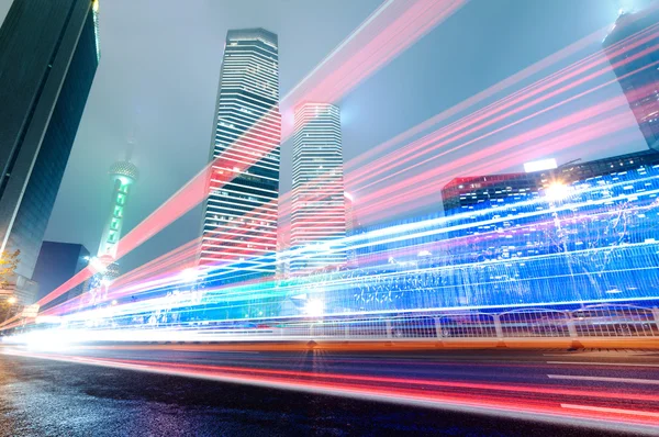 The light trails — Stock Photo, Image