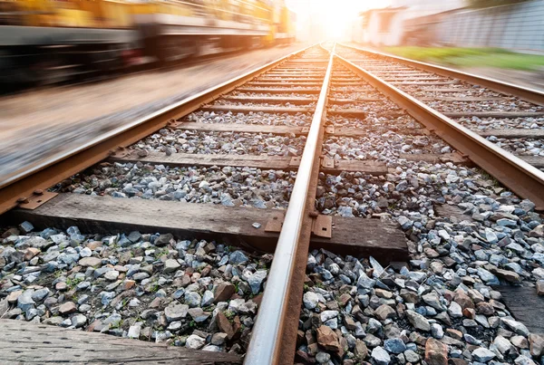 Ferrovia no parque — Fotografia de Stock