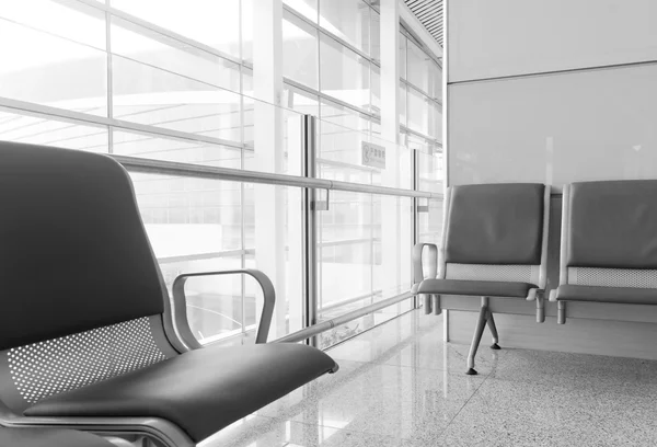 Bench in the shanghai pudong airport — Stock Photo, Image