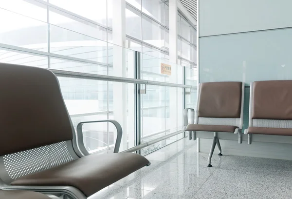 Bench in the shanghai pudong airport — Stock Photo, Image