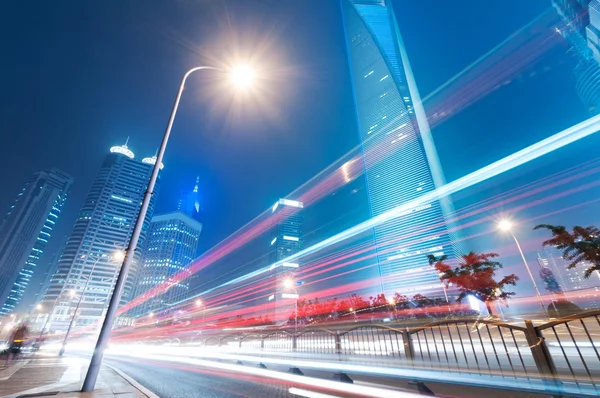 The light trails — Stock Photo, Image