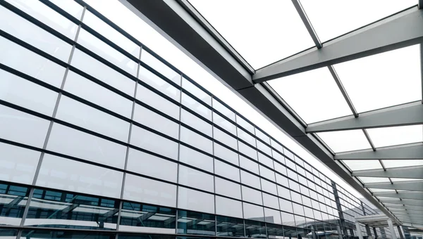 Modern glass silhouettes of skyscrapers — Stock Photo, Image