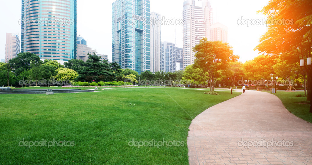 The modern building of the lujiazui financial centre in shanghai china.