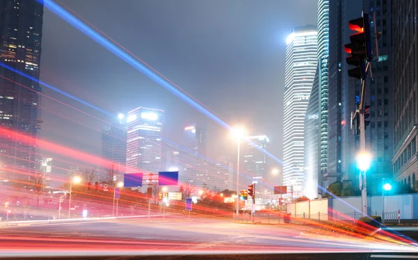 The light trails — Stock Photo, Image