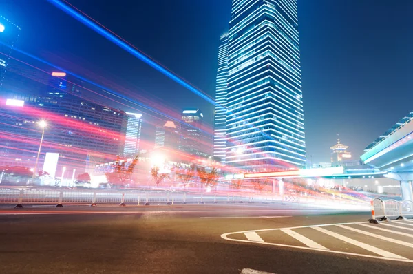 The light trails — Stock Photo, Image