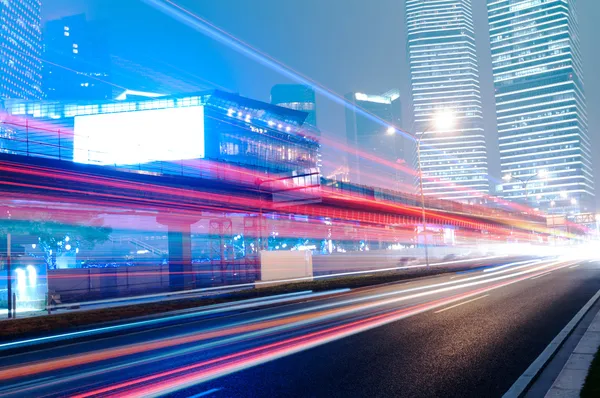 The light trails — Stock Photo, Image