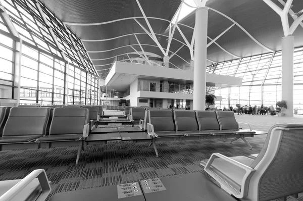 Bank in de shanghai pudong luchthaven — Stockfoto