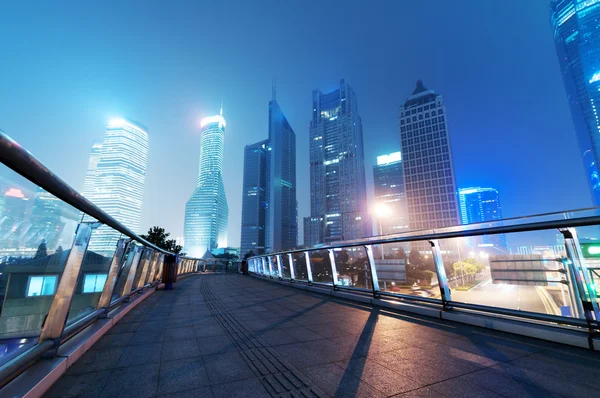 The night view of the lujiazui financial centre — Stock Photo, Image
