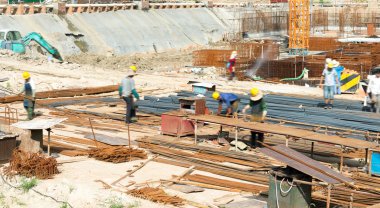 bina inşaat işçileri ile