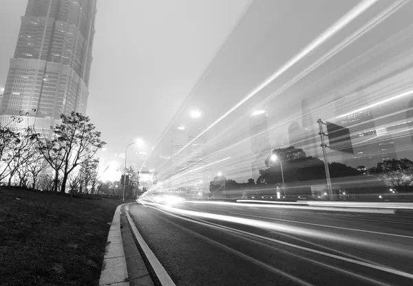 The light trails in shanghai — Stock Photo, Image