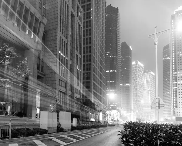 The light trails in shanghai — Stock Photo, Image