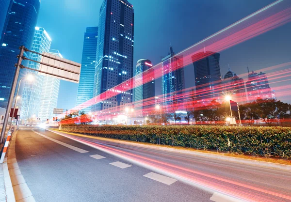 The light trails in shanghai — Stock Photo, Image