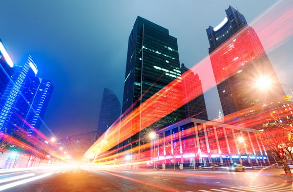 The light trails in shanghai — Stock Photo, Image