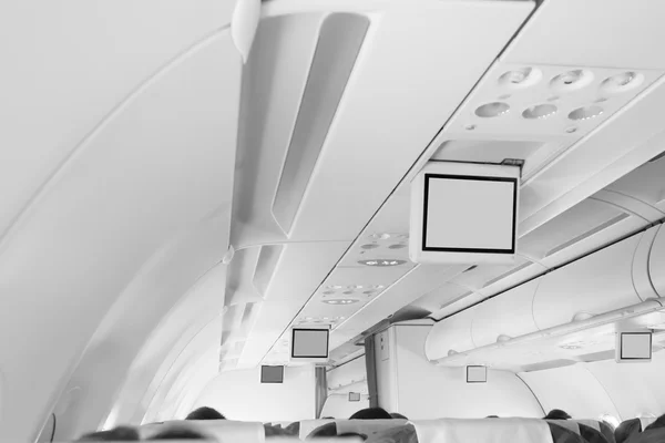 Intérieur d'un avion commercial — Photo