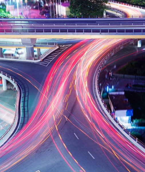 The light trails in shanghai — Stock Photo, Image