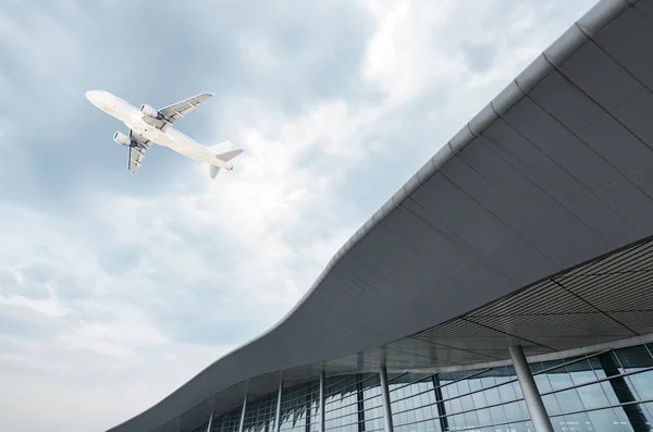 De scène van t3 luchthaven gebouw in beijing china. — Stockfoto