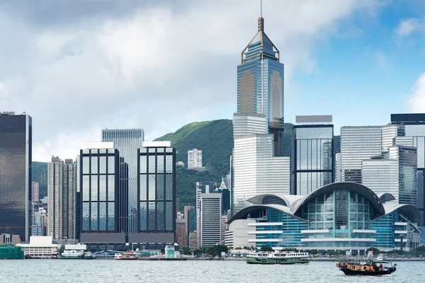 Hong Kong vista del puerto de Victoria — Foto de Stock