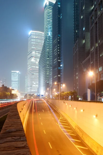 Shanghai Lujiazui Finance & Trade Zone modern stad — Stockfoto