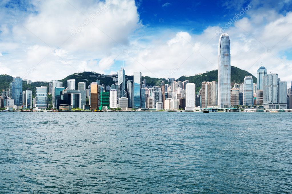 Hong Kong view of Victoria Harbor