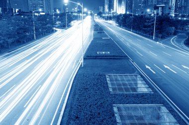 Hong Kong 'da gece trafiği