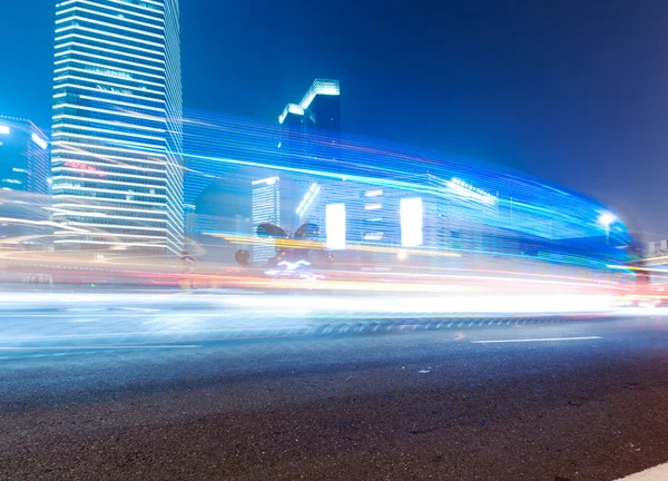 The light trails in shanghai — Stock Photo, Image