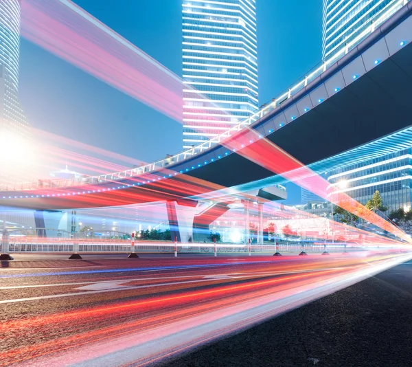 The light trails in shanghai — Stock Photo, Image