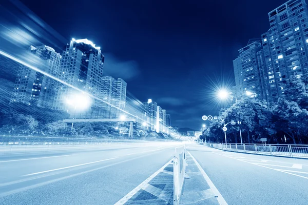 The light trails — Stock Photo, Image