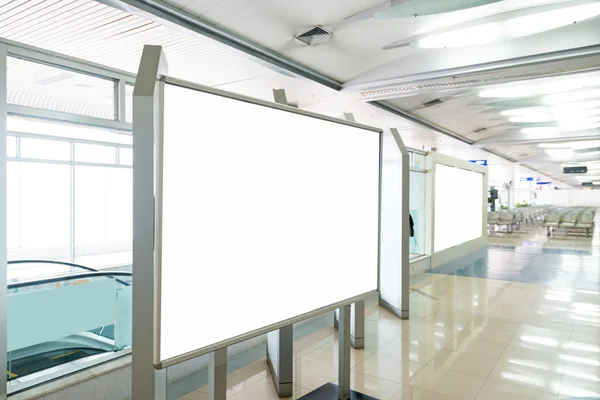 Blank Billboard in airport — Stock Photo, Image