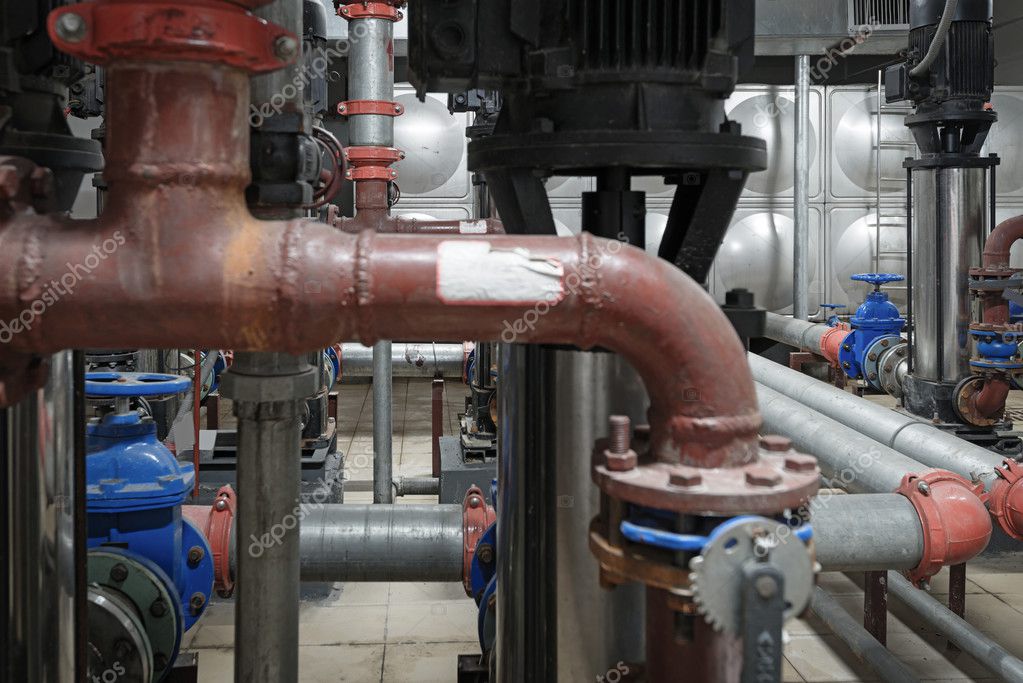 Pressure pump for running water in a building — Stock Photo © gjp1991