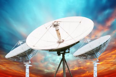 satellite dish antennas clipart