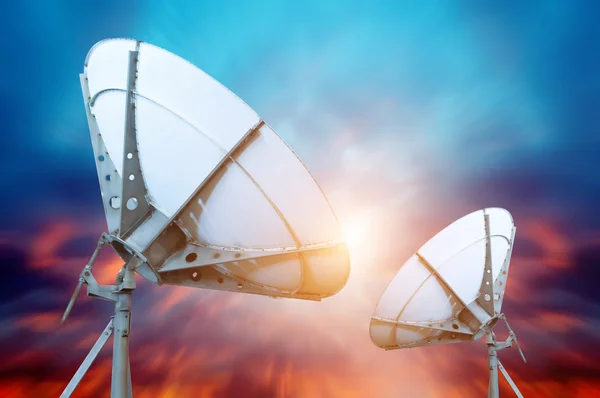 Satellite dish antennas — Stock Photo, Image