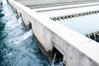 Modern kentsel atık su arıtma tesisi