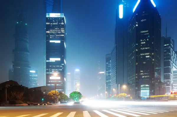 Moving car with blur light — Stock Photo, Image