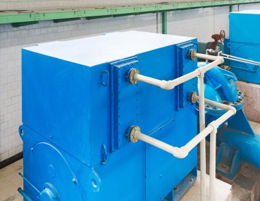 Modern kentsel atık su arıtma tesisi.