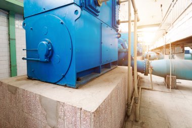 Modern kentsel atık su arıtma tesisi.