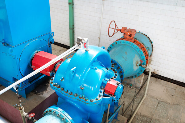 Modern urban wastewater treatment plant.