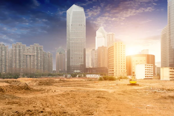 Local de construção na cidade — Fotografia de Stock