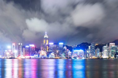 Geceleyin Hong Kong Şehri