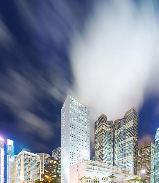 Hong kong city bei Nacht — Stockfoto