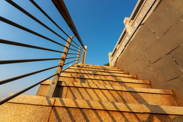 Nahaufnahme Und Details Von Geländer Und Treppe — Stockfoto