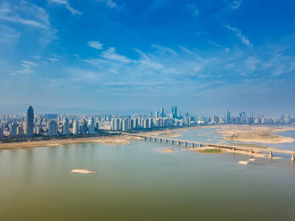 Panoramautsikt Över Nanchang Huvudstad Jianxi — Stockfoto