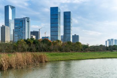 Çin 'deki Lakeside modern ofis binası